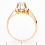 Кольцо из комбинированного золота 583 пробы c 1 бриллиантом Л62011482 фото 4