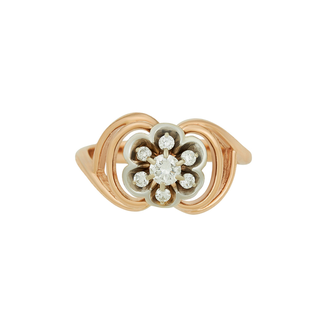 Кольцо из золота 585 пробы c бриллиантами, Л 7601 6331 за 48800