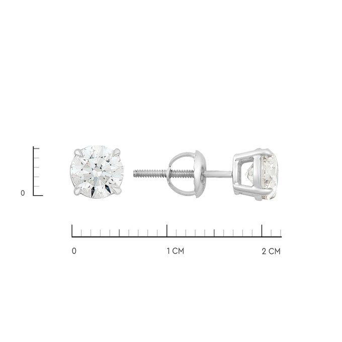 Серьги из золота 585 пробы с бриллиантами, Ц О007 3872 за 370000