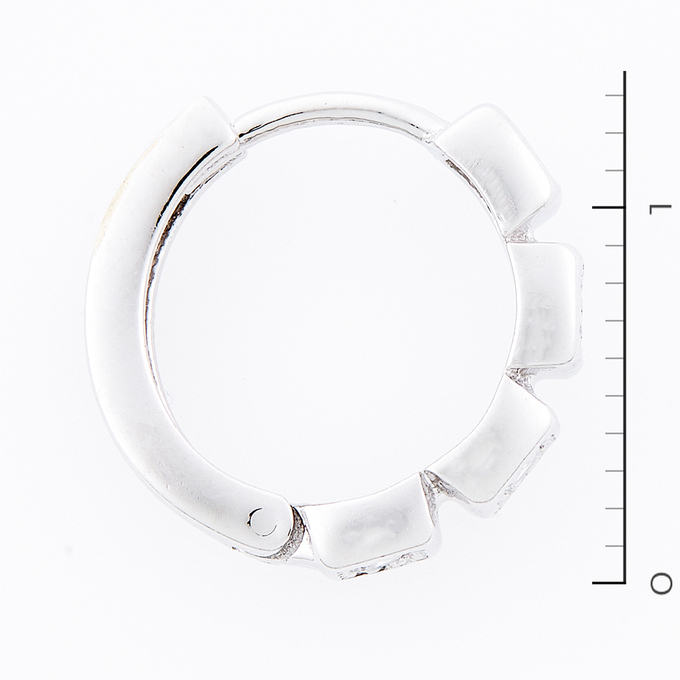 Серьги из золота 585 пробы c фианитами