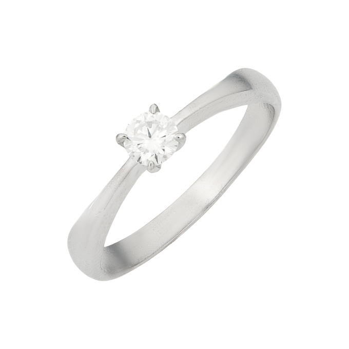 Кольцо из золота 585 пробы c бриллиантом, Л 4107 3671 за 62320