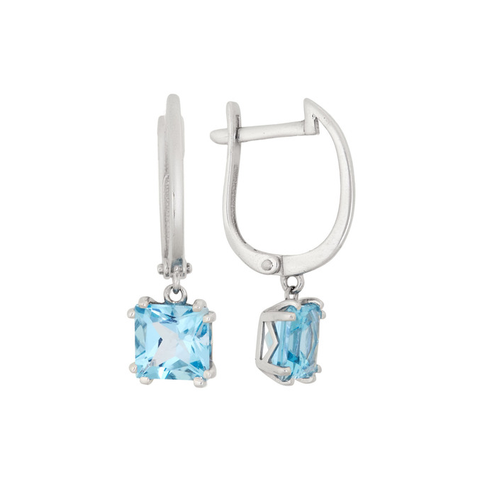 Серьги из золота 585 пробы c топазами, Л 2811 8887 за 34080