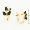 Серьги из золота 585 пробы c 8 сапфирами