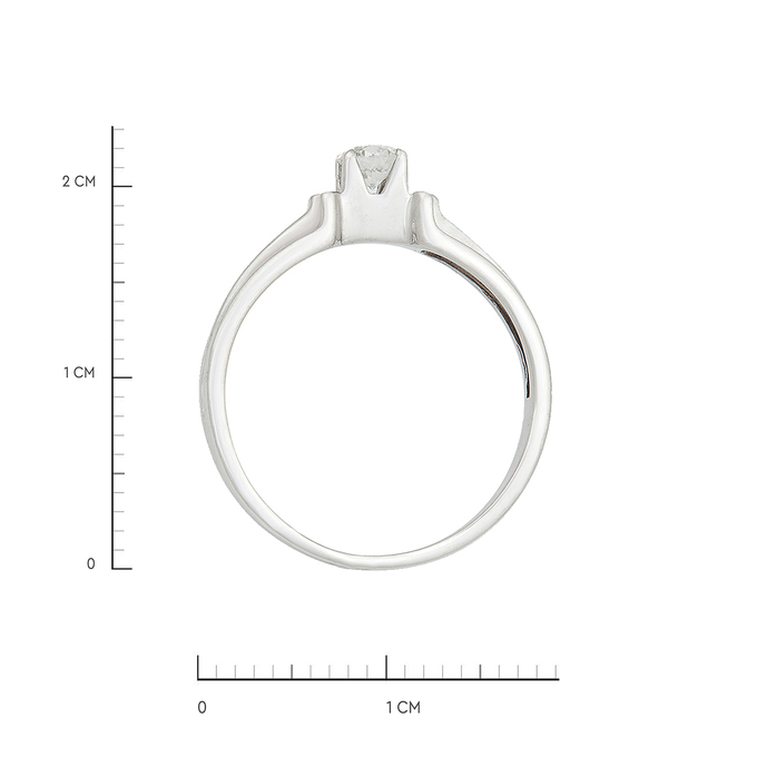 Кольцо из золота 585 пробы c бриллиантом, Л 0911 3751 за 52720