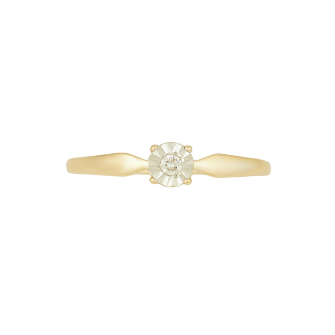 Кольцо из золота 585 пробы c бриллиантом, Л 4710 8549 за 13520