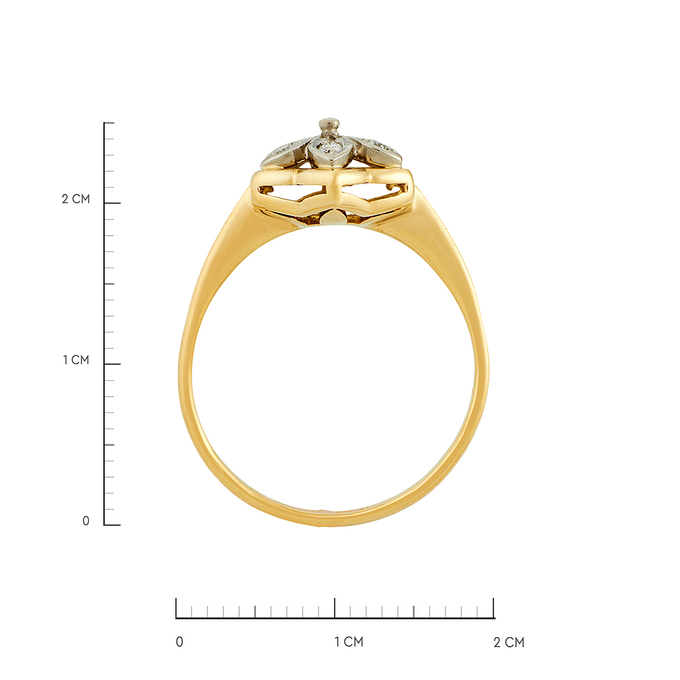 Кольцо из золота 750 пробы c бриллиантами, Л 1809 4795 за 67920