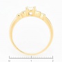 Кольцо из желтого золота 750 пробы c 13 бриллиантами Л47073456 фото 4