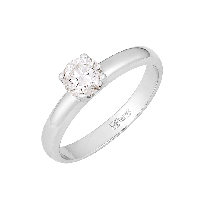 Кольцо из золота 585 пробы c бриллиантом, Л 2811 4001 за 110000