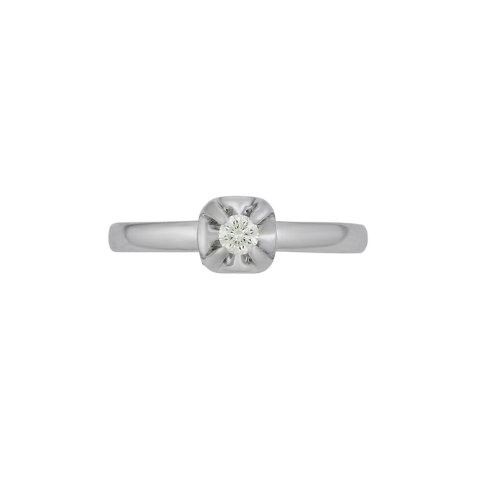 Кольцо из золота 585 пробы c бриллиантом, Л 2213 0684 за 26000