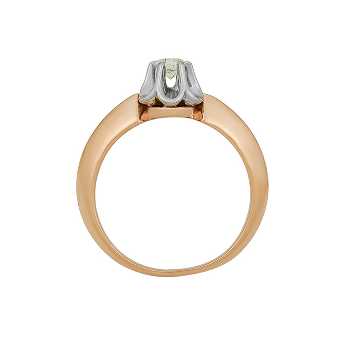 Кольцо из золота 585 пробы c бриллиантом, Л 7502 8551 за 94500