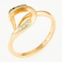 Кольцо из комбинированного золота 585 пробы c 7 бриллиантами Л39100187 фото 1