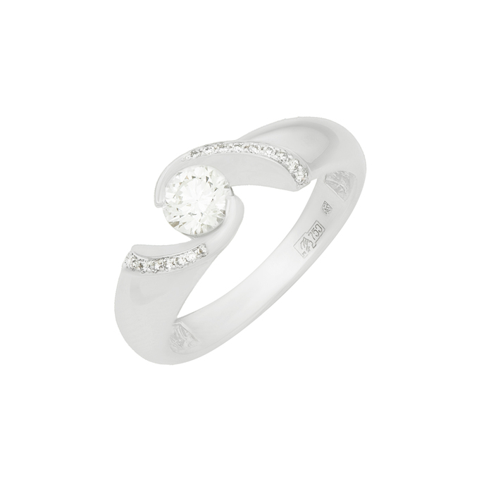 Кольцо из золота 750 пробы c бриллиантами, Л 2811 8159 за 163030