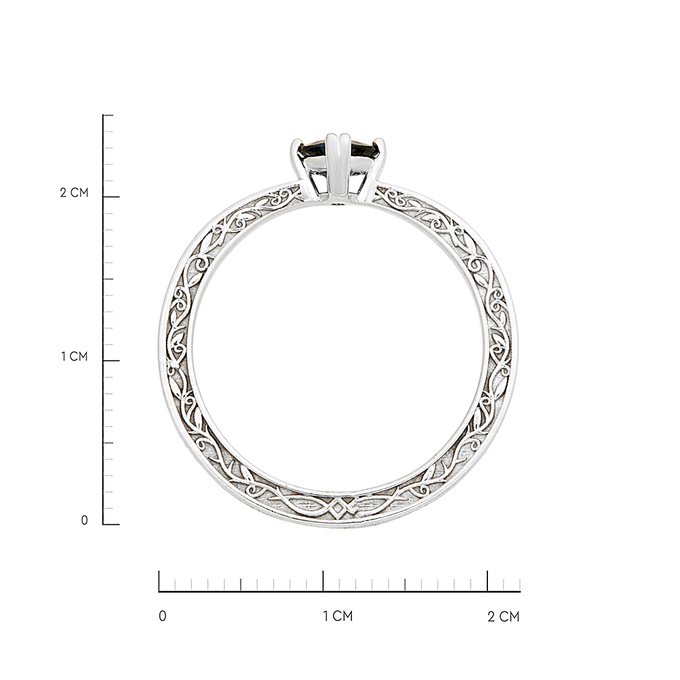 Кольцо из золота 585 пробы c сапфиром, Л 3309 6869 за 53520