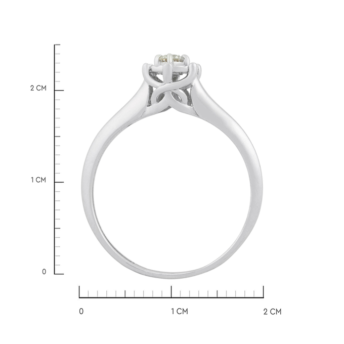 Кольцо из золота 585 пробы c бриллиантом, Л 5104 2066 за 25520