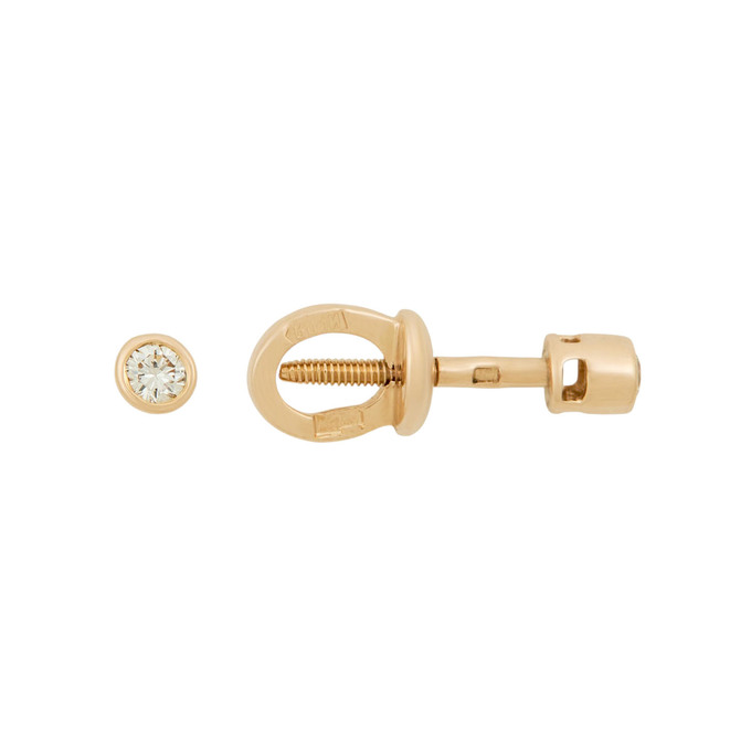Серьги из золота 585 пробы с бриллиантами, Л 2300 8405 за 16800