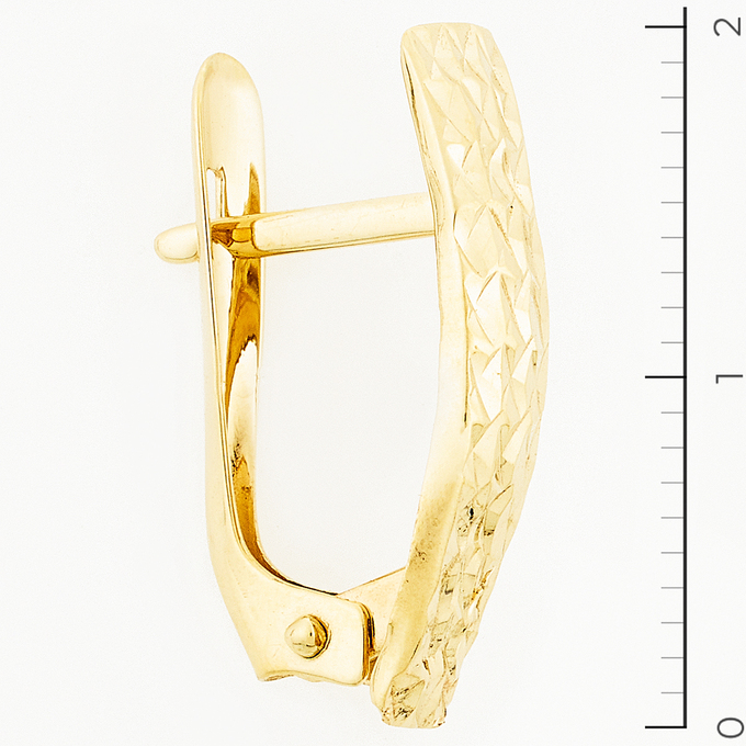 Серьги из желтого золота 585 пробы