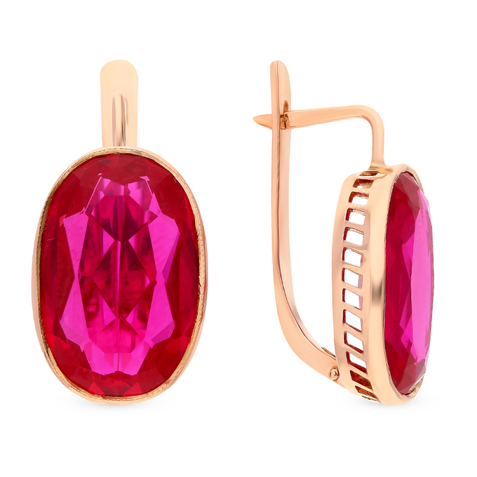 Серьги из красного золота 583 пробы