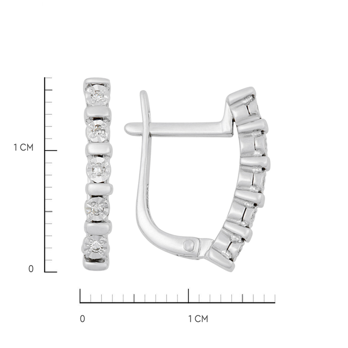 Серьги из золота 585 пробы c бриллиантами, К 0000 5207 за 29400