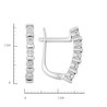 Серьги из золота 585 пробы c бриллиантами
