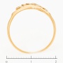 Кольцо из комбинированного золота 585 пробы c фианитами Л45066271 фото 4