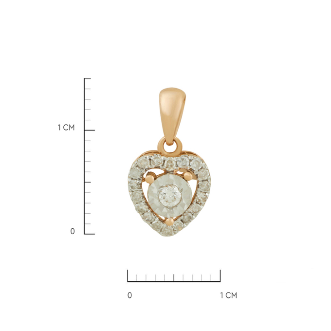 Подвеска из золота 585 пробы c бриллиантами, Л 0406 6779 за 11120