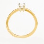 Кольцо из комбинированного золота 585 пробы c 1 бриллиантом Л28078704 фото 3