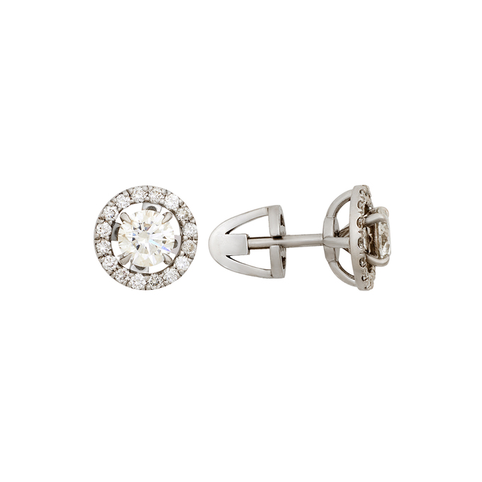 Серьги из золота 585 пробы c бриллиантами, Ц О007 1499 за 304000