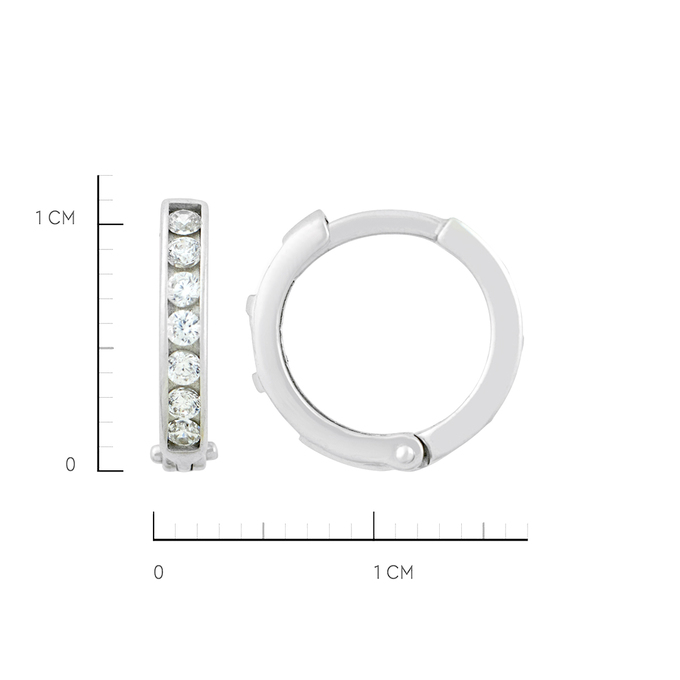 Серьги из золота 585 пробы c фианитами, Ц О007 1527 за 18240