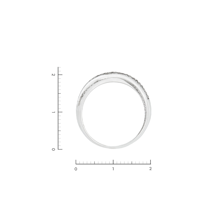 Кольцо из золота 585 пробы c 82 бриллиантами, Л 3506 6515 за 27930