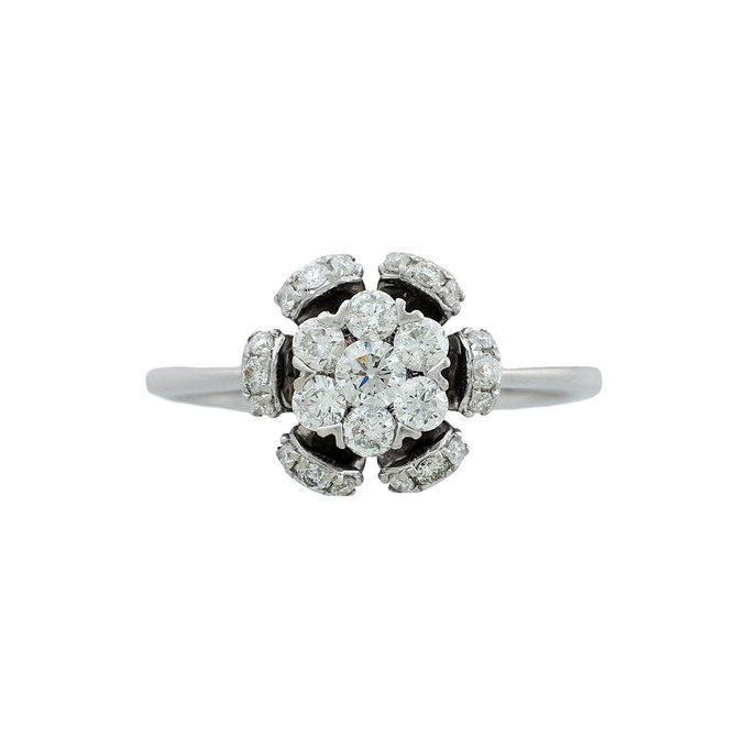 Кольцо из золота 585 пробы c бриллиантами, Л 0903 5532 за 63200