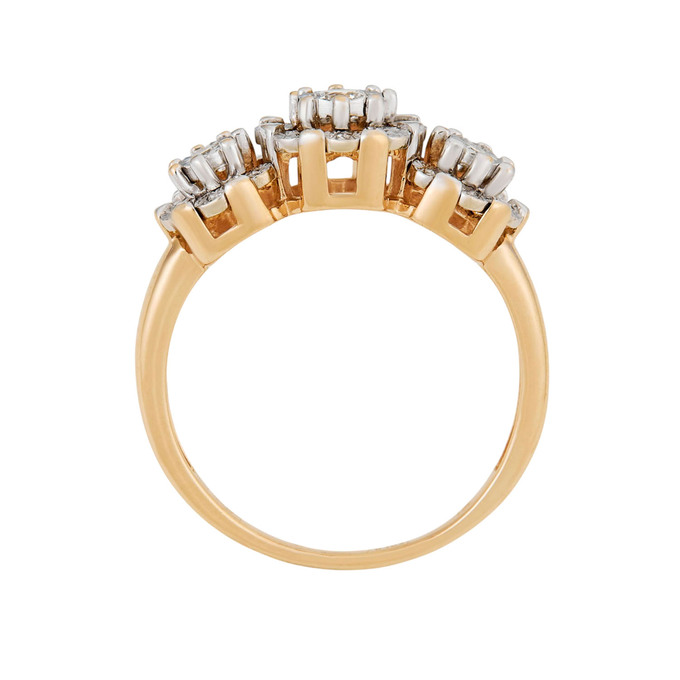 Кольцо из золота 585 пробы c бриллиантами, Л 4306 7266 за 44000