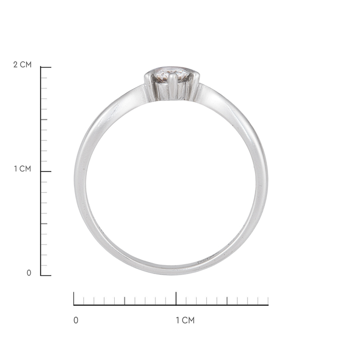 Кольцо из золота 585 пробы c бриллиантом, Л 2812 3023 за 28700