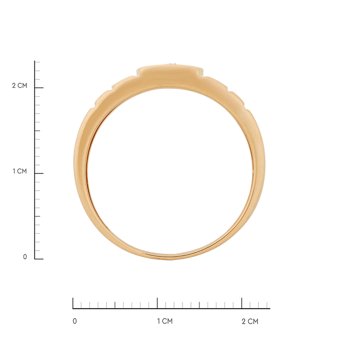 Кольцо из золота 585 пробы c бриллиантом, Л 7001 0886 за 47600