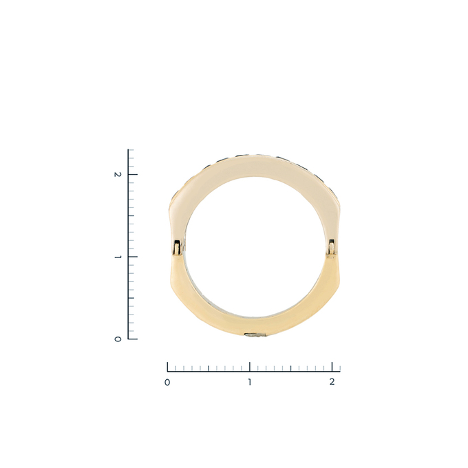 Кольцо из золота 585 пробы c 37 бриллиантами