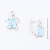 Серьги из золота 585 пробы c 2 топазами