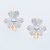 Серьги из золота 585 пробы c фианитами
