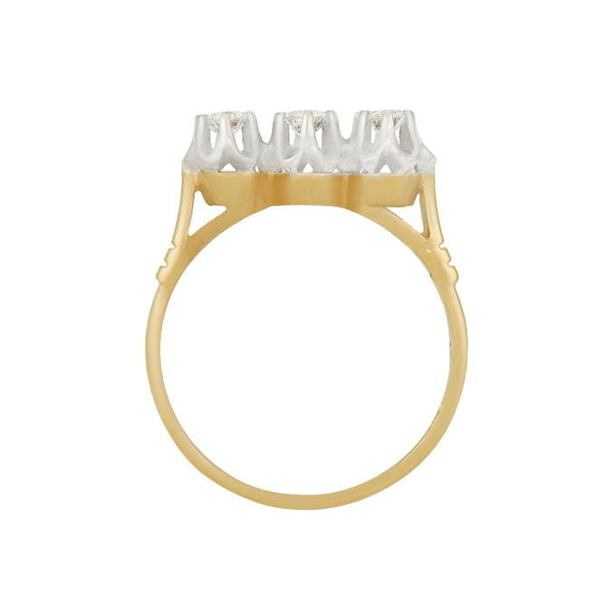 Кольцо из золота 750 пробы c бриллиантами, Л 7303 2962 за 86320