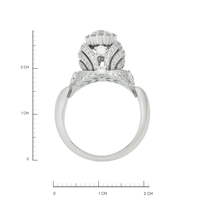 Кольцо из золота 585 пробы c бриллиантами, Л 3303 3784 за 169000