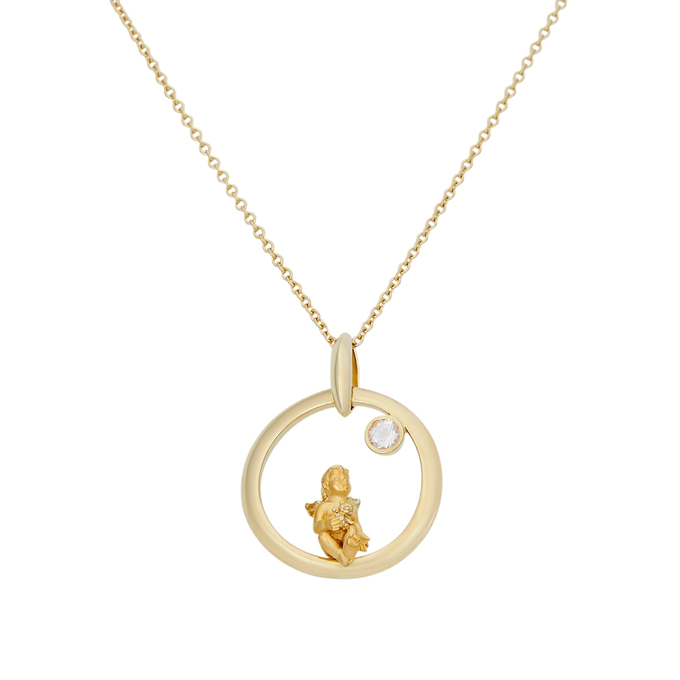 Колье Carrera y Carrera Clasicos Angelitos Corazon, Ц О007 3410 за 240000