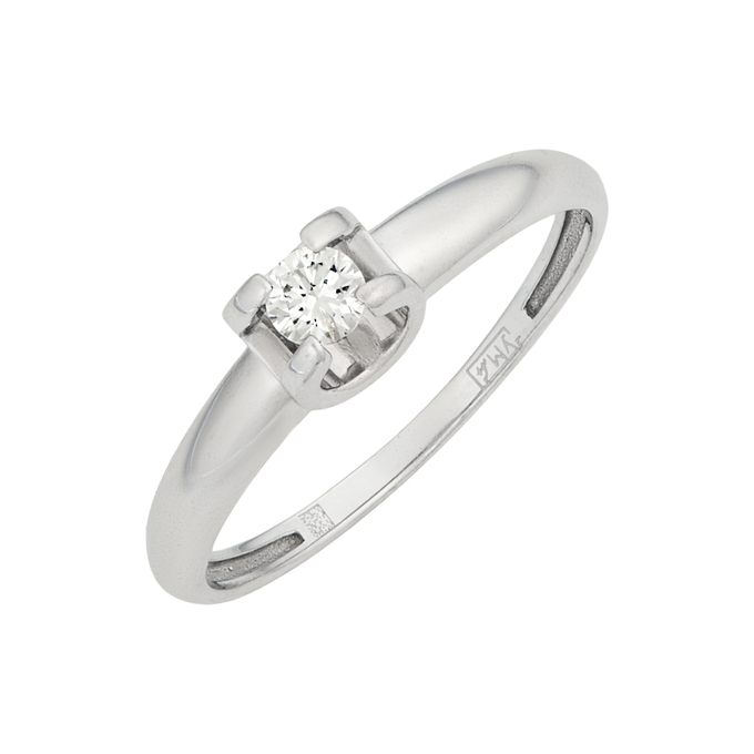 Кольцо из золота 585 пробы c бриллиантом, Л 6002 5066 за 41200