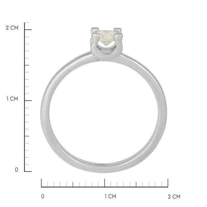 Кольцо из золота 585 пробы c бриллиантом, Л 1911 9734 за 67000