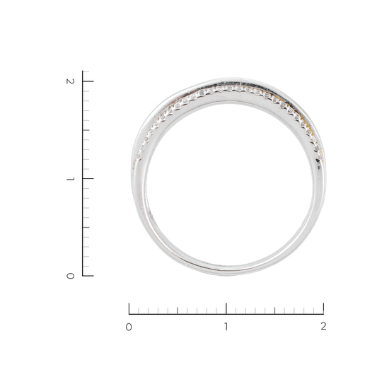 Кольцо из белого золота 585 пробы c 54 бриллиантами, Л28094820 за 20300