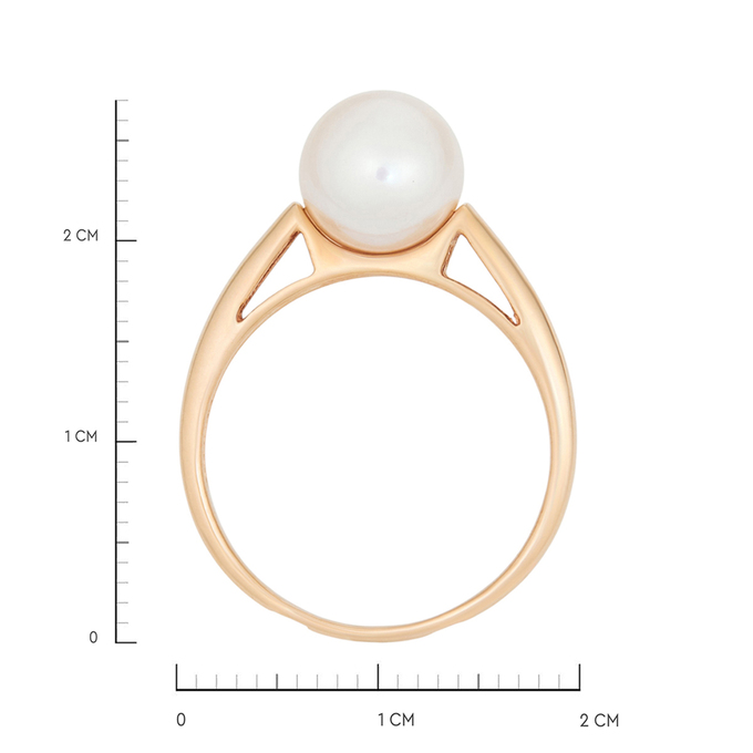 Кольцо из золота 585 пробы c культивированным жемчугом, Л 1615 7141 за 28800