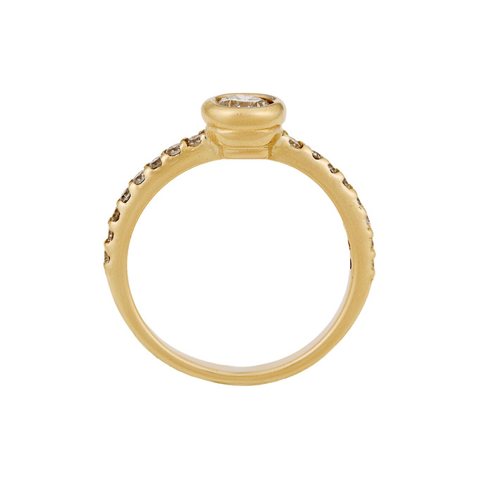 Кольцо из золота 585 пробы c бриллиантами, Л 2501 1397 за 53200