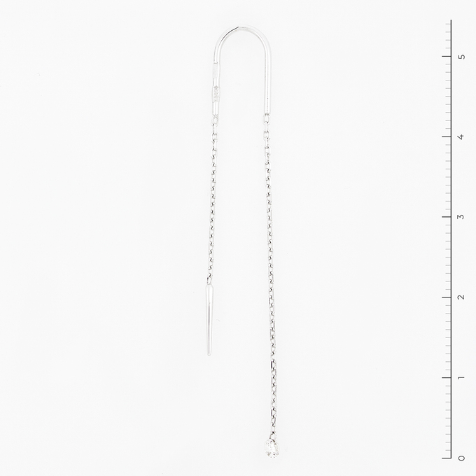 Серьги золото, 585, 3 к.,0,82 гр. (чистый вес 0,82 гр.) со следами износа; 2 Бриллиант Кр57 6/6 вес 0,08 ct