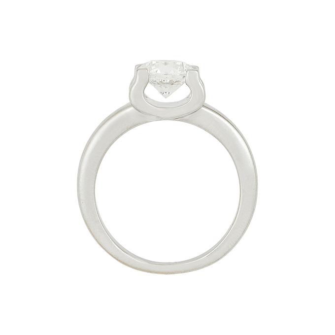 Кольцо из золота 750 пробы c бриллиантом, Л 6602 3391 за 470000