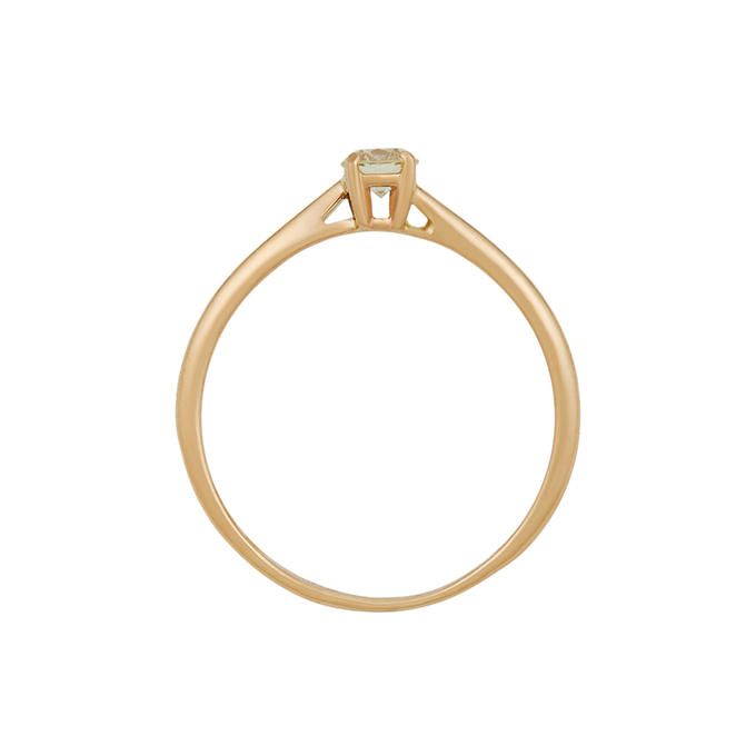 Кольцо из золота 585 пробы c бриллиантом, Л 6602 6599 за 18830