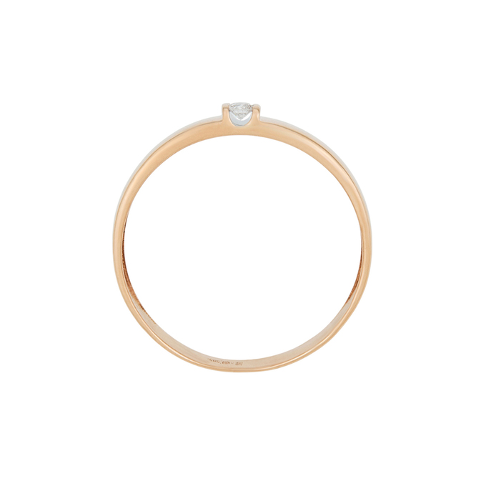 Кольцо из золота 585 пробы c бриллиантом, Л 7303 2560 за 24800