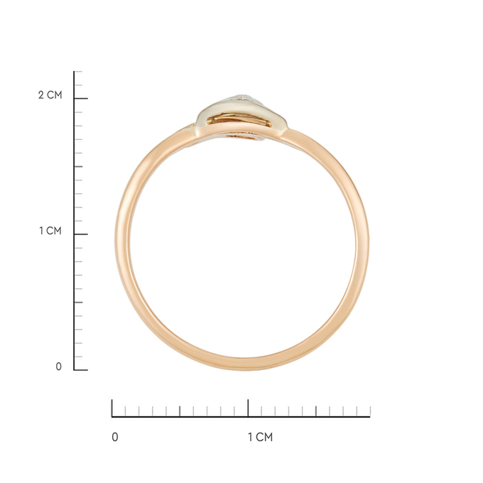 Кольцо из золота 585 пробы c бриллиантами, Л 6602 5331 за 30320