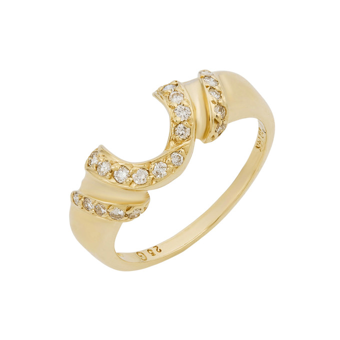 Кольцо из золота 585 пробы c бриллиантами, Л 2809 7928 за 41600